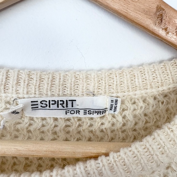 Vintage esprit mohair blend metallic sweater - Picture 4 of 7